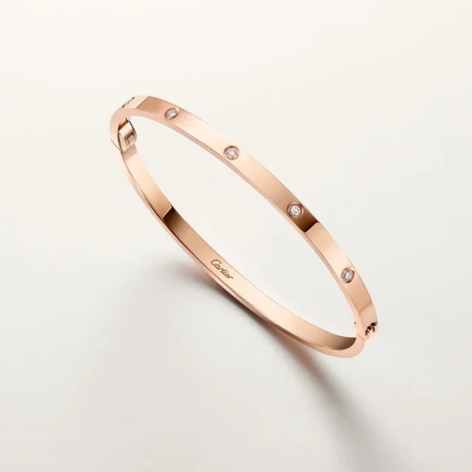 Love-armbånd, liten modell, 6 diamanter