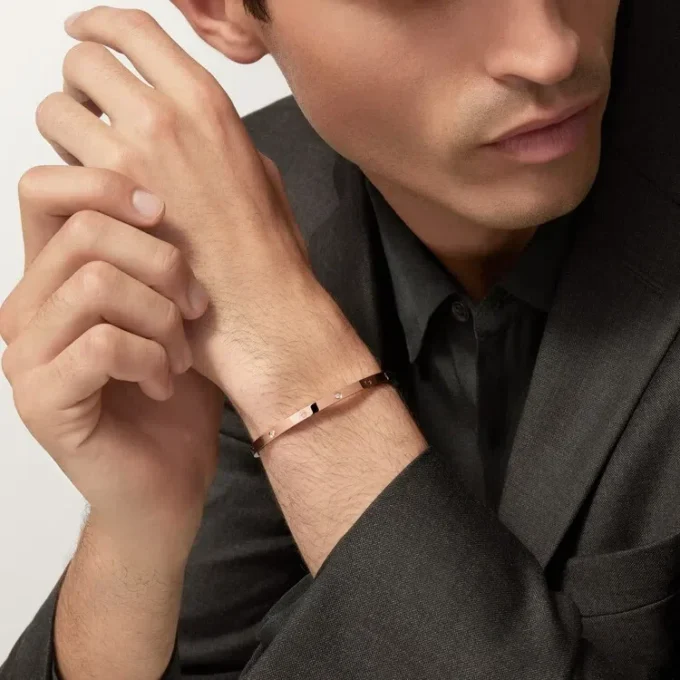 Love-armbånd, liten modell, 6 diamanter