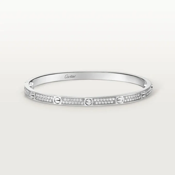 Love-armbånd, liten modell, pavé