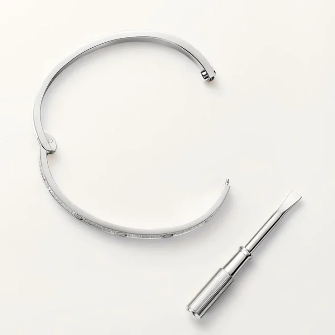 Love-armbånd, liten modell, pavé