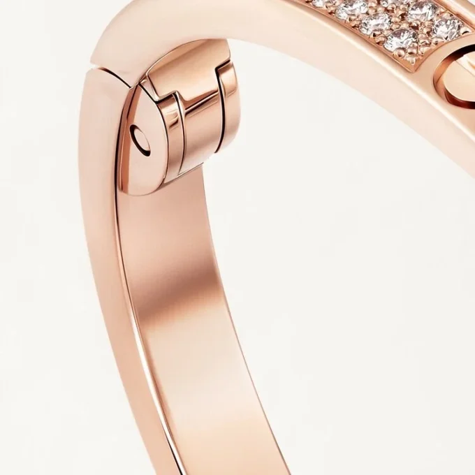 Love-armbånd, liten modell, pavé