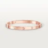 Love-armbånd, medium modell, 4 diamanter
