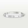 Love-armbånd, medium modell, 4 diamanter