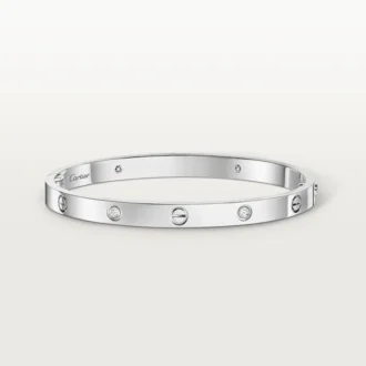 Love-armbånd, medium modell, 4 diamanter