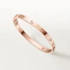 Love-armbånd, medium modell, 4 diamanter
