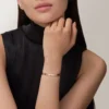 Love-armbånd, medium modell, 4 diamanter