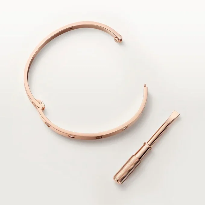 Love-armbånd, medium modell, 4 diamanter