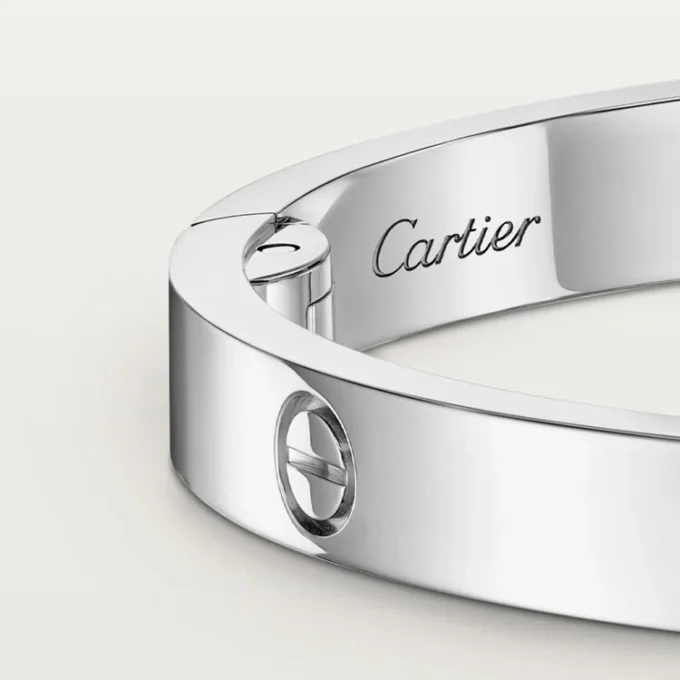 Love-armbånd, medium modell, 4 diamanter