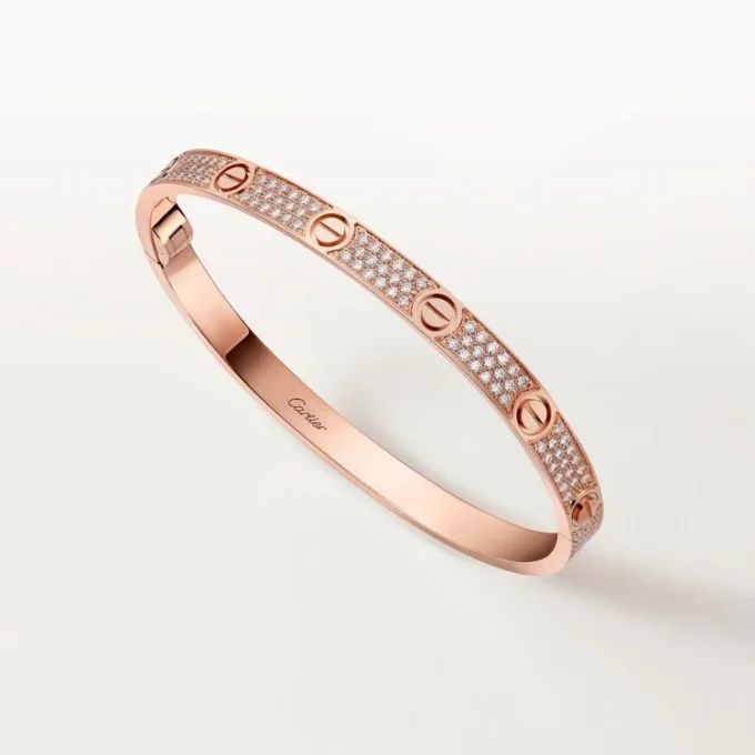 Love-armbånd, medium modell, pavé