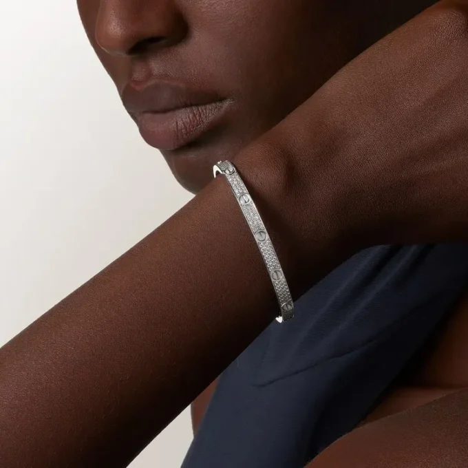 Love-armbånd, medium modell, pavé