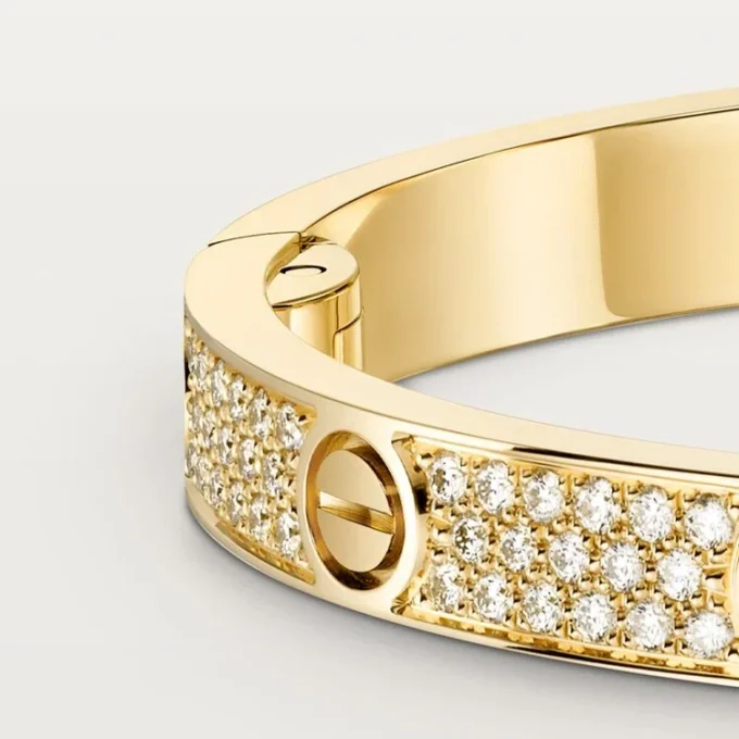 Love-armbånd, medium modell, pavé
