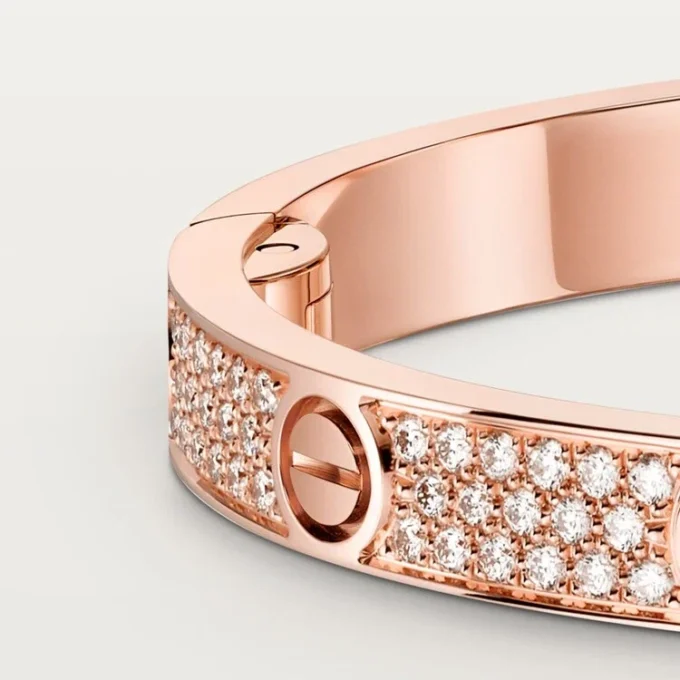 Love-armbånd, medium modell, pavé