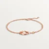 Love-armbånd, på kjede, 2 diamanter