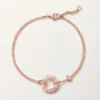 Love-armbånd, på kjede, 2 diamanter