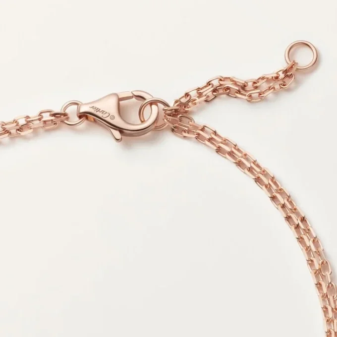 Love-armbånd, på kjede, 2 diamanter