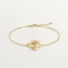 Love-armbånd, på kjede, pavé