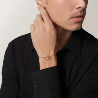 Love-armbånd, på kjede, pavé