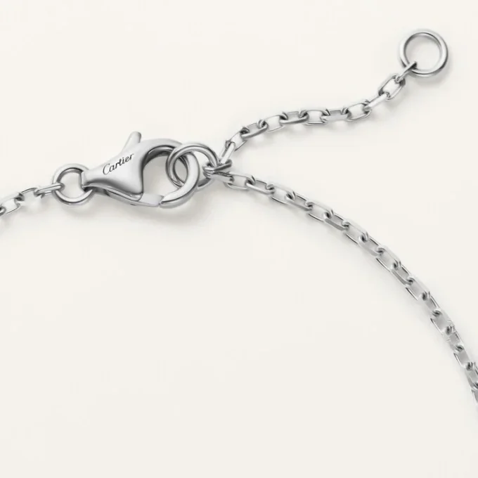 Love-armbånd, på kjede, pavé