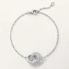 Love-armbånd, på kjede, pavé