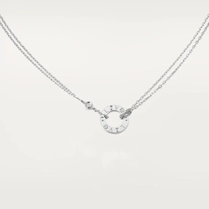 Love-halskjede, 2 diamanter – hvitt gull, diamanter – Cartier