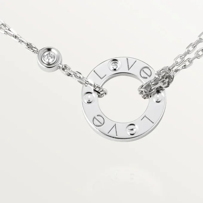 Love-halskjede, 2 diamanter – hvitt gull, diamanter – Cartier