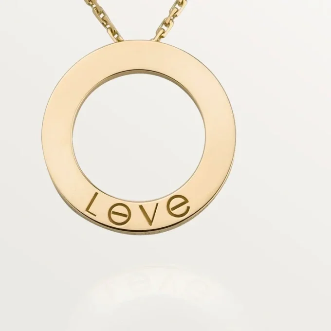 Love-halskjede, 3 diamanter – gult gull, diamanter – Cartier