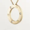 Love-halskjede, 3 diamanter – gult gull, diamanter – Cartier