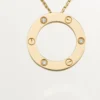 Love-halskjede, 3 diamanter – gult gull, diamanter – Cartier