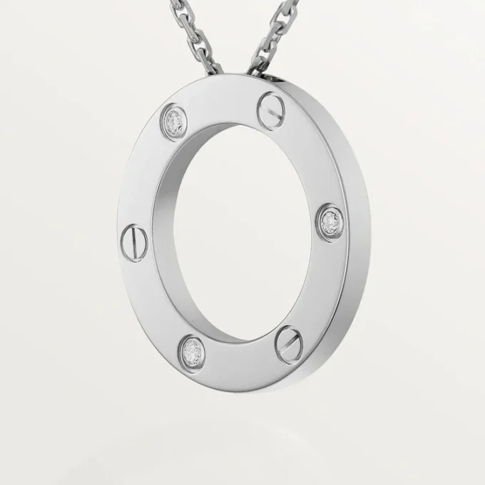 Love-halskjede, 3 diamanter – hvitt gull, diamanter – Cartier