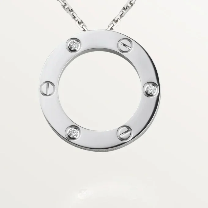 Love-halskjede, 3 diamanter – hvitt gull, diamanter – Cartier