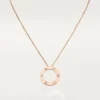 Love-halskjede, 3 diamanter – rosagull, diamanter – Cartier