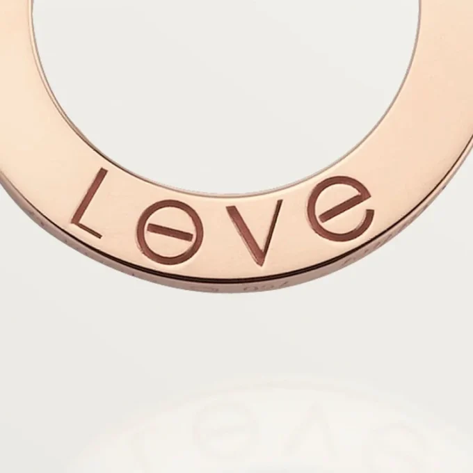 Love-halskjede, 3 diamanter – rosagull, diamanter – Cartier