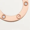 Love-halskjede, 3 diamanter – rosagull, diamanter – Cartier