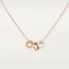 Love-halskjede, 6 diamanter – Rosagull, hvitt gull, diamanter – Cartier