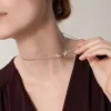 Love-halskjede, 6 diamanter – Rosagull, hvitt gull, diamanter – Cartier