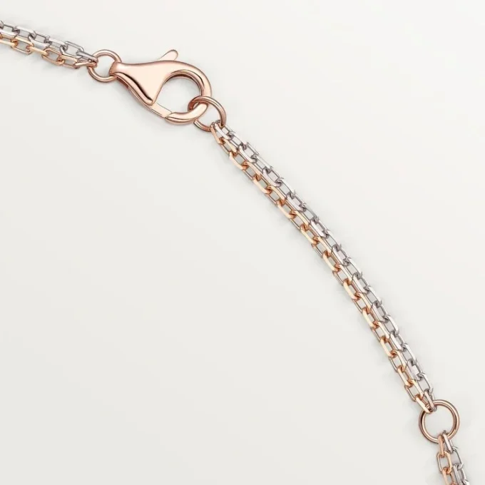 Love-halskjede, 6 diamanter – Rosagull, hvitt gull, diamanter – Cartier
