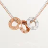 Love-halskjede, 6 diamanter – Rosagull, hvitt gull, diamanter – Cartier