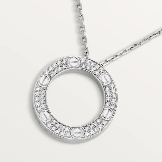 Love-halskjede, diamantbelagt – hvitt gull, diamanter – Cartier