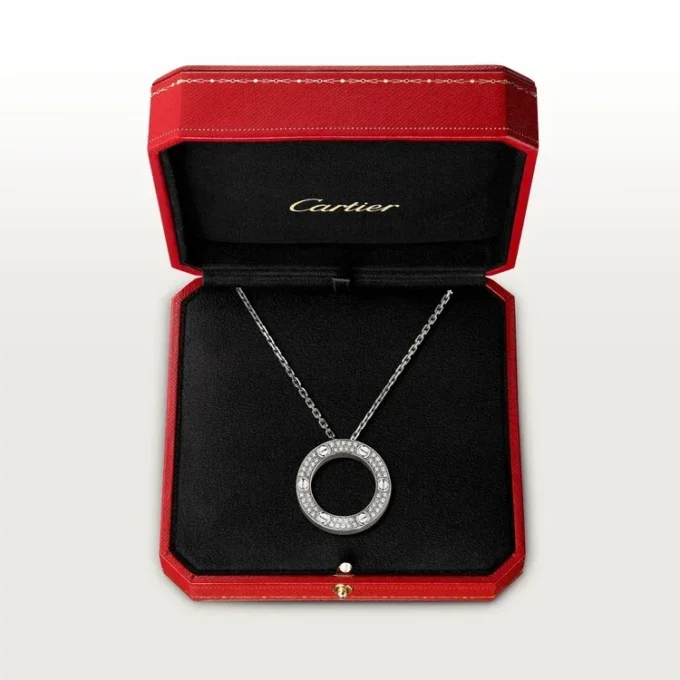 Love-halskjede, diamantbelagt – hvitt gull, diamanter – Cartier