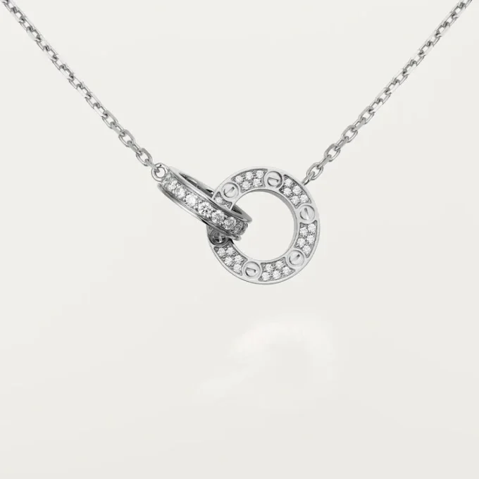 Love-halskjede, diamantbelagt – hvitt gull, diamanter – Cartier