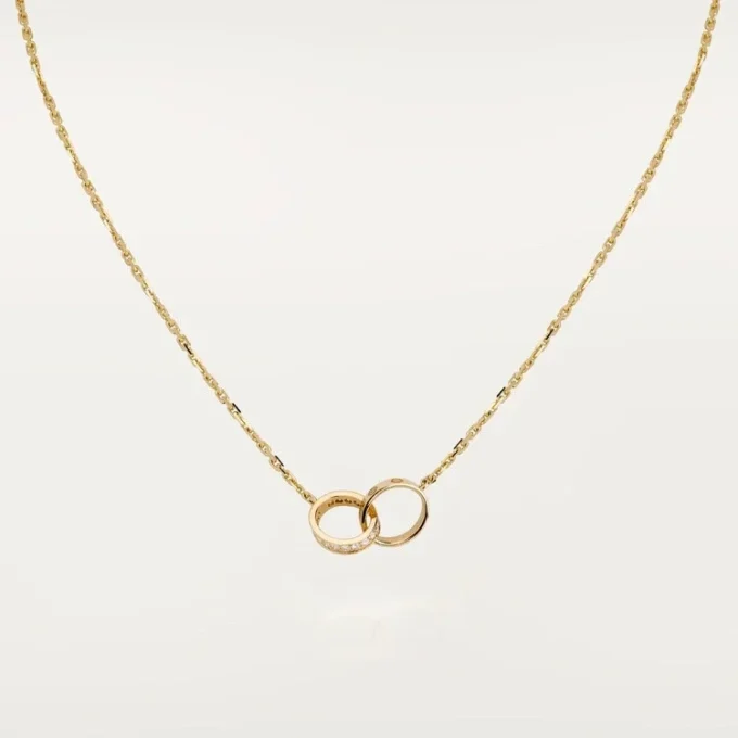 Love-halskjede, diamanter – gult gull, diamanter – Cartier