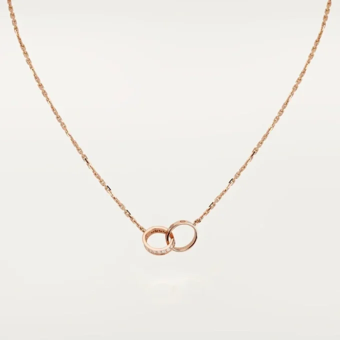 Love-halskjede, diamanter – rosagull, diamanter – Cartier