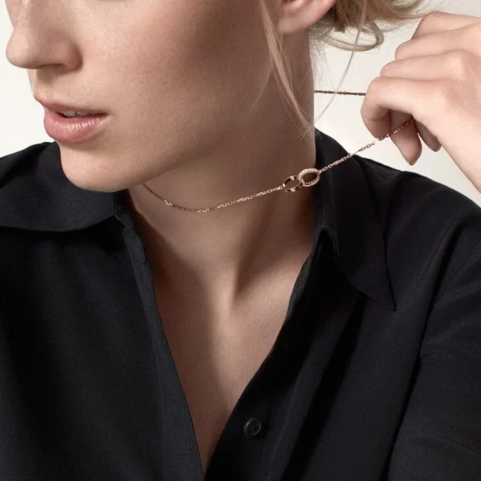 Love-halskjede, diamanter – rosagull, diamanter – Cartier