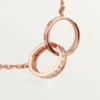 Love-halskjede, diamanter – rosagull, diamanter – Cartier