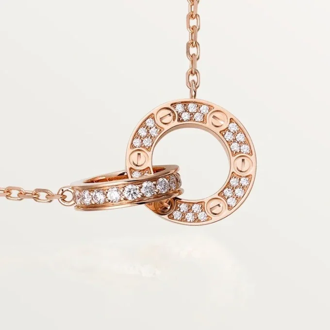 Love-halskjede – Rosegull, diamanter – Cartier