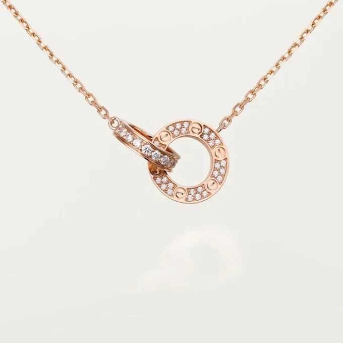Love-halskjede – Rosegull, diamanter – Cartier