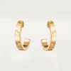 Love Hoop-øreringer – gult gull, liten modell | Cartier Us