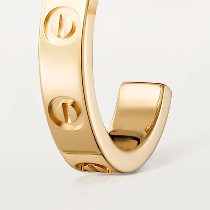 Love Hoop-øreringer – gult gull, liten modell | Cartier Us