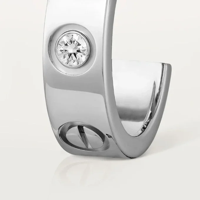Love-øreringer, 2 diamanter – hvitt gull, diamanter – Cartier