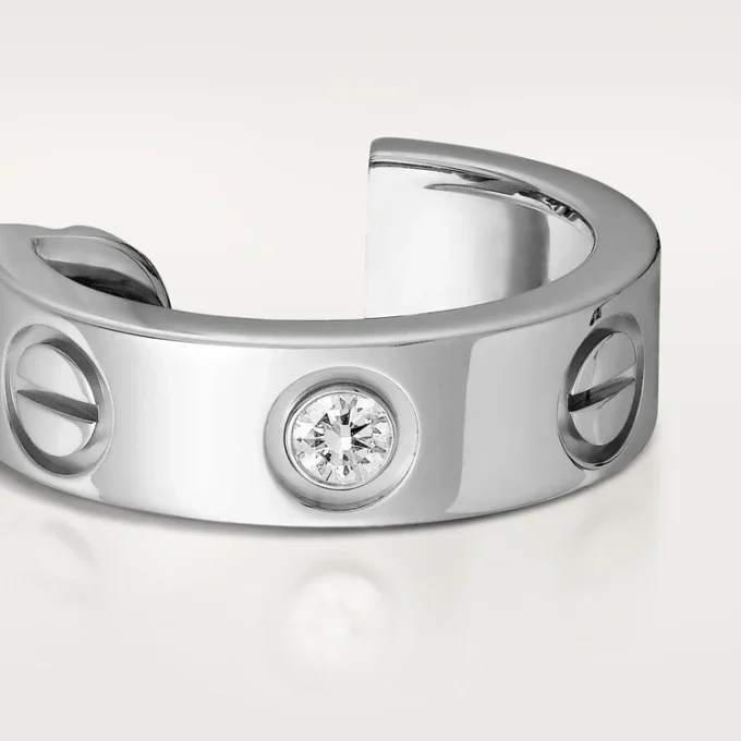 Love-øreringer, 2 diamanter – hvitt gull, diamanter – Cartier